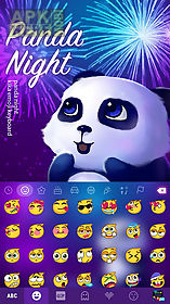 panda night kika keyboardtheme