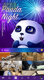 panda night kika keyboardtheme