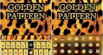 Golden pattern kika keyboard