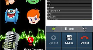 Play voice changer during call