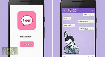 Teen messenger and chat