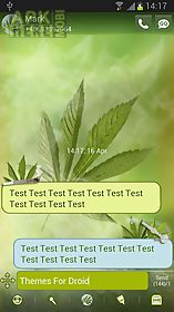 weed ganja theme for go sms