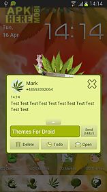 weed ganja theme for go sms