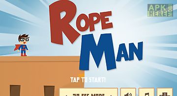 Rope man swing n fly superhero