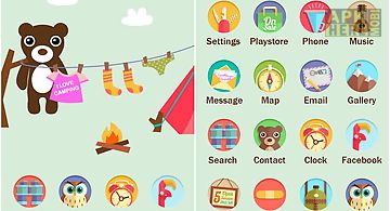 Camping go launcher theme
