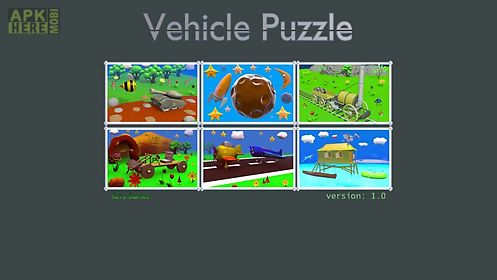 cartoon vehicle puzzle