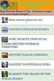 most extreme places to visit