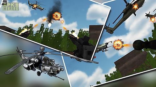 helicopter air battle: gunship