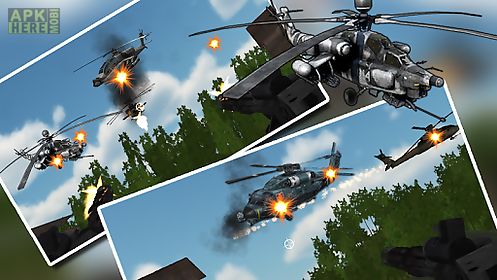 helicopter air battle: gunship