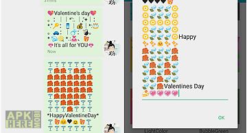 Valentines art -emoji keyboard