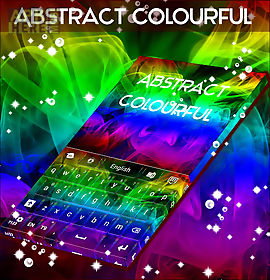 abstract colourful keyboard