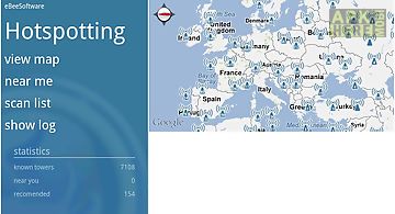 Hotspotting - free wifi map