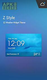 z style weather widget