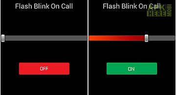 Flash blink on call