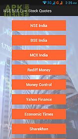 nse bse live stock quotes