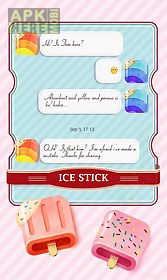 (free) go sms ice stick theme