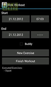 easy workout log