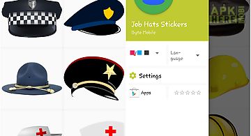 Job hats stickers