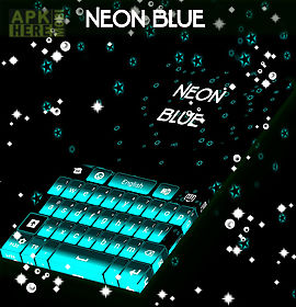 neon blue keyboard