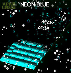 neon blue keyboard