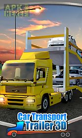 3d car transport trailer free