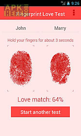 fingerprint love test - prank