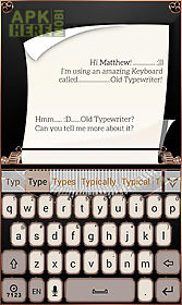 old typewriter keyboard theme
