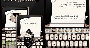 Old typewriter keyboard theme
