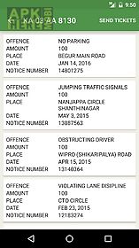 traffic tickets bangalore