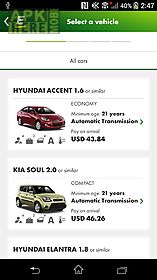 europcar – car rental app