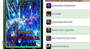 Famous party cities in the world