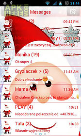 santa claus theme for go sms