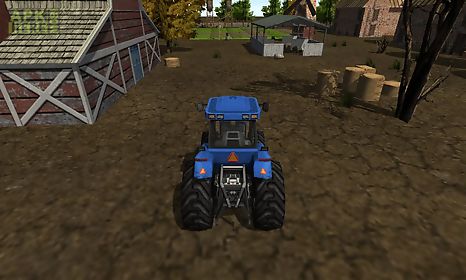 farm tractor driver 3d parking