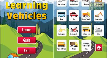Kids learning vehicles