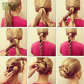 hair styling step by step