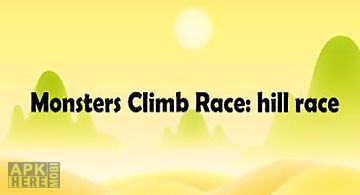 Monsters climb race: hill race