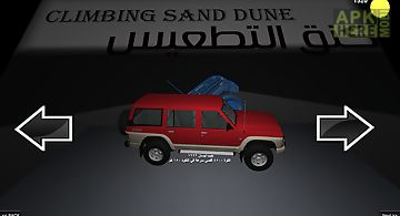Climbing sand dune 3d