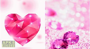 Pink diamonds Live Wallpaper