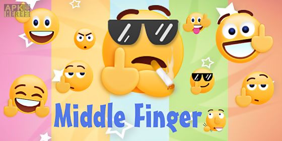 middle finger emoji sticker