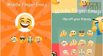 Middle finger emoji sticker