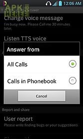 tts voice auto answer