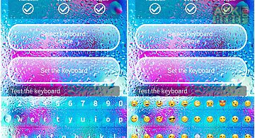 Color rain emoji keyboards
