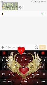 red heart flame keyboard