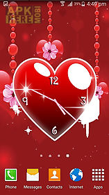 hearts сlock live wallpaper