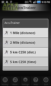 c25k running accutrainer