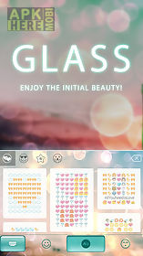 glass theme for kika keyboard