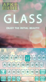 glass theme for kika keyboard