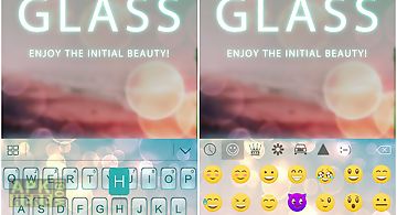 Glass theme for kika keyboard