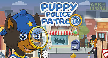 Puppy policeman patrol