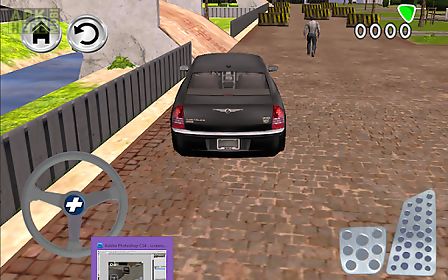 black cars parking simulator